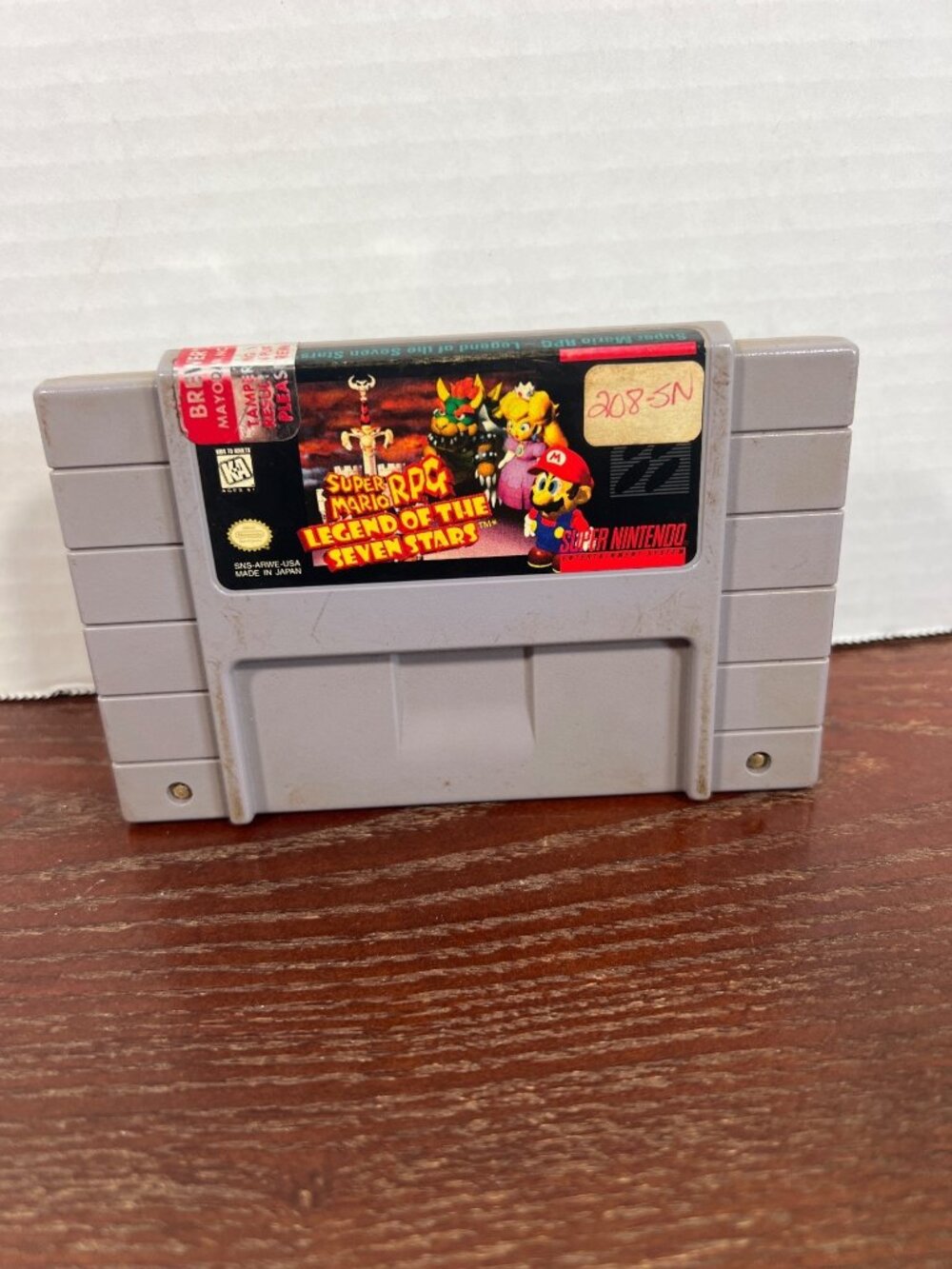 Super Mario RPG: Legend Of The Seven Stars SNES Game Cartridge Tested